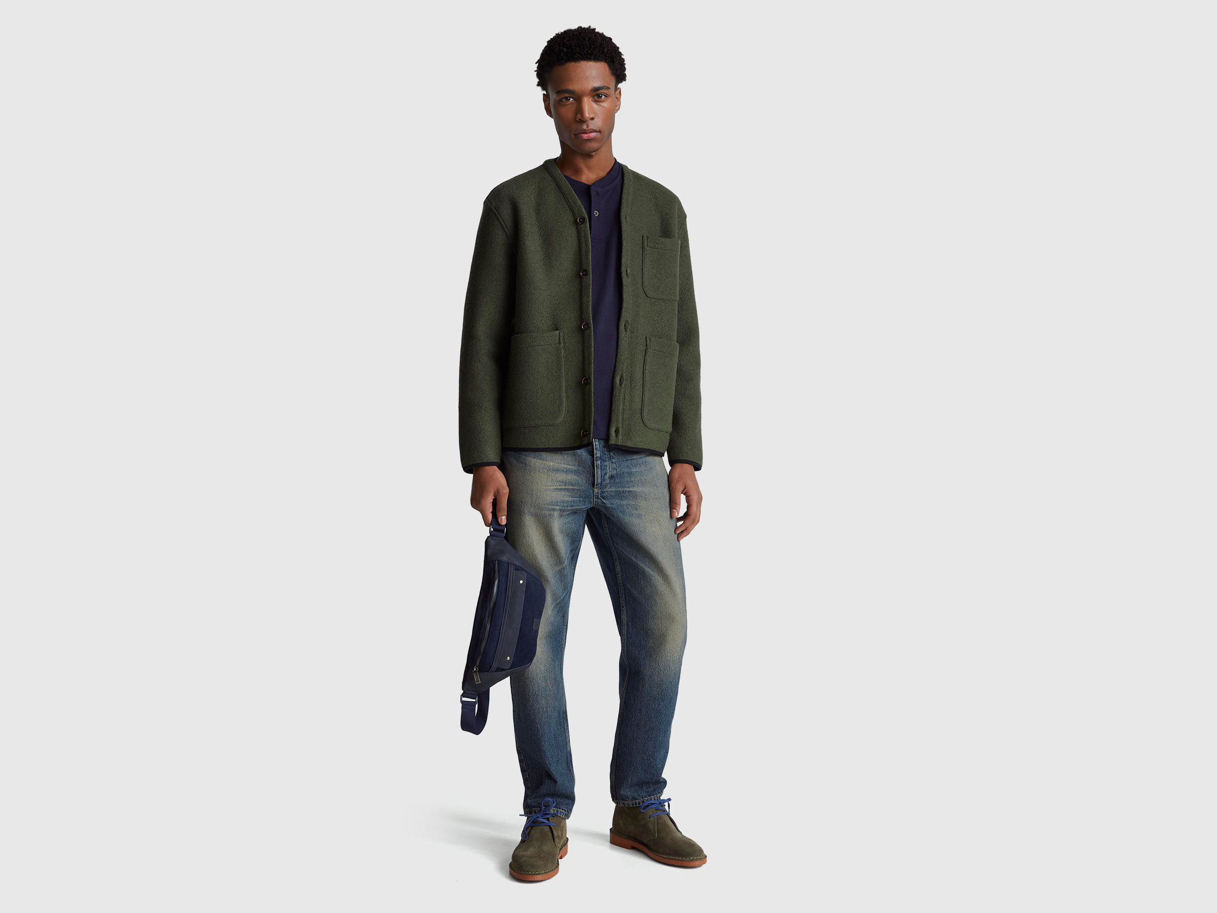 ROUND NECK SWEATL/S Men image number 3